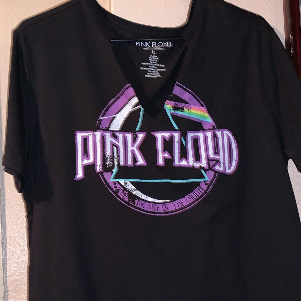 Deep V-Neck Pink Floyd Tee